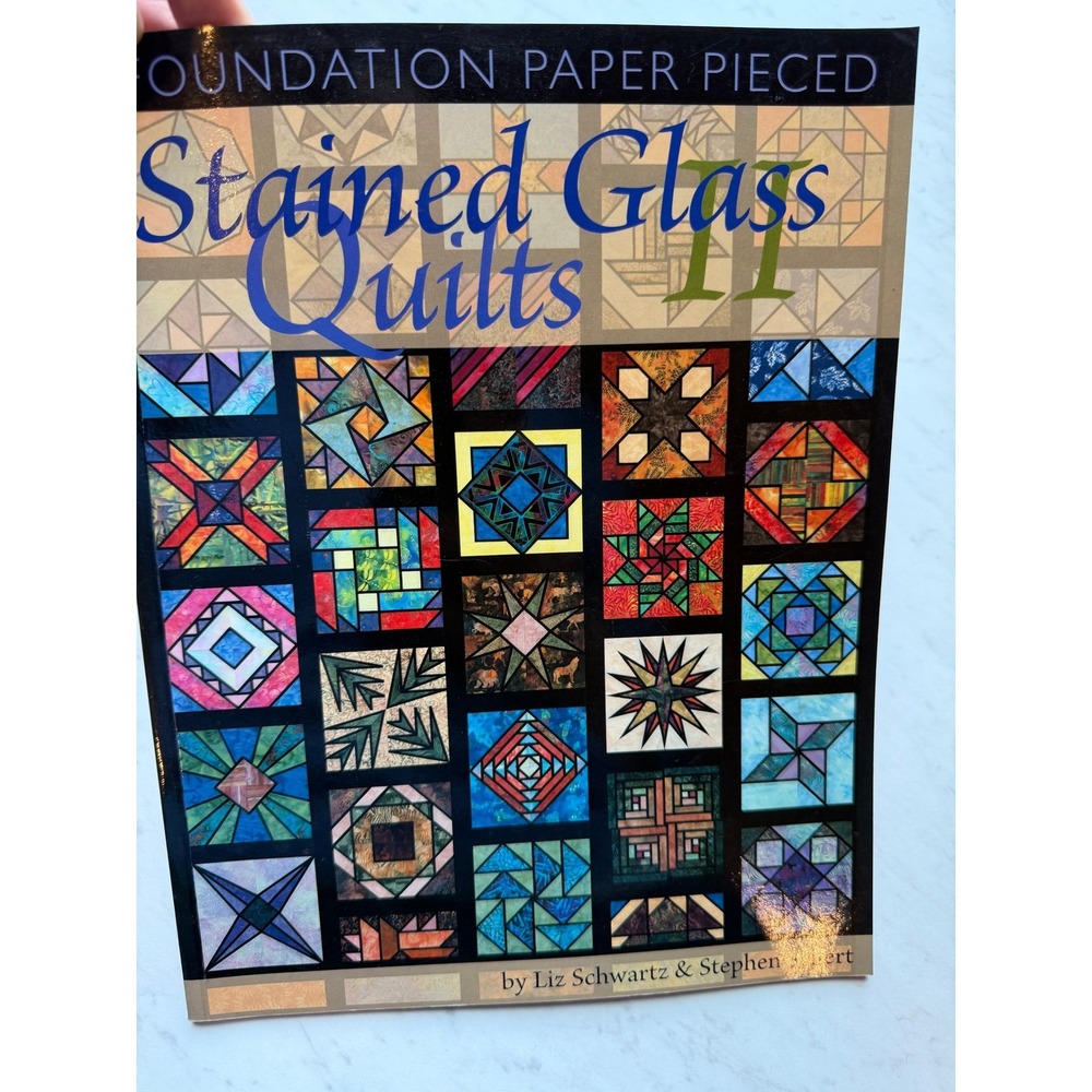 VTG Foundation Paper Pieced Stained Glass Quilts II Book Liz Schwartz